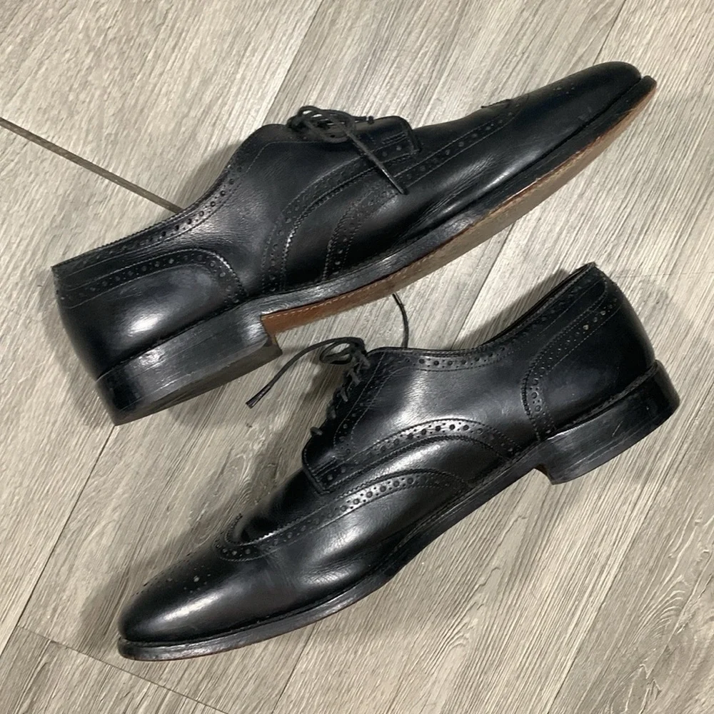 Allen Edmonds Concord Wingtip Black Leather Oxfords size‎ 13B